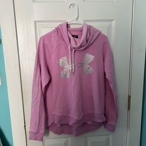 pink under armor hoodie